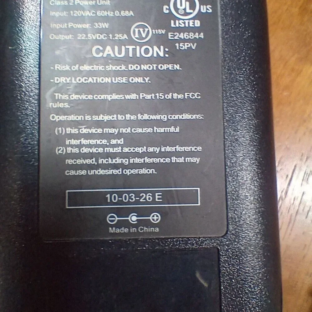 OEM iRobot Roomba 17062 Charger Power Cord for‎ 500 600 700 Series Black Genuine